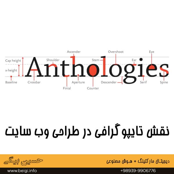 نقش تایپوگرافی در طراحی وب سایت